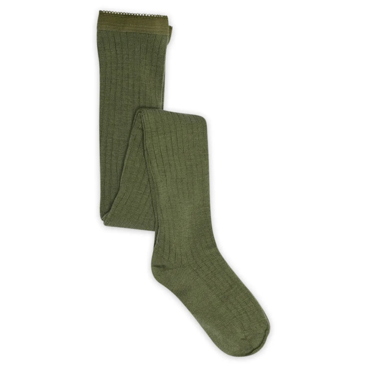 Wool rib tights